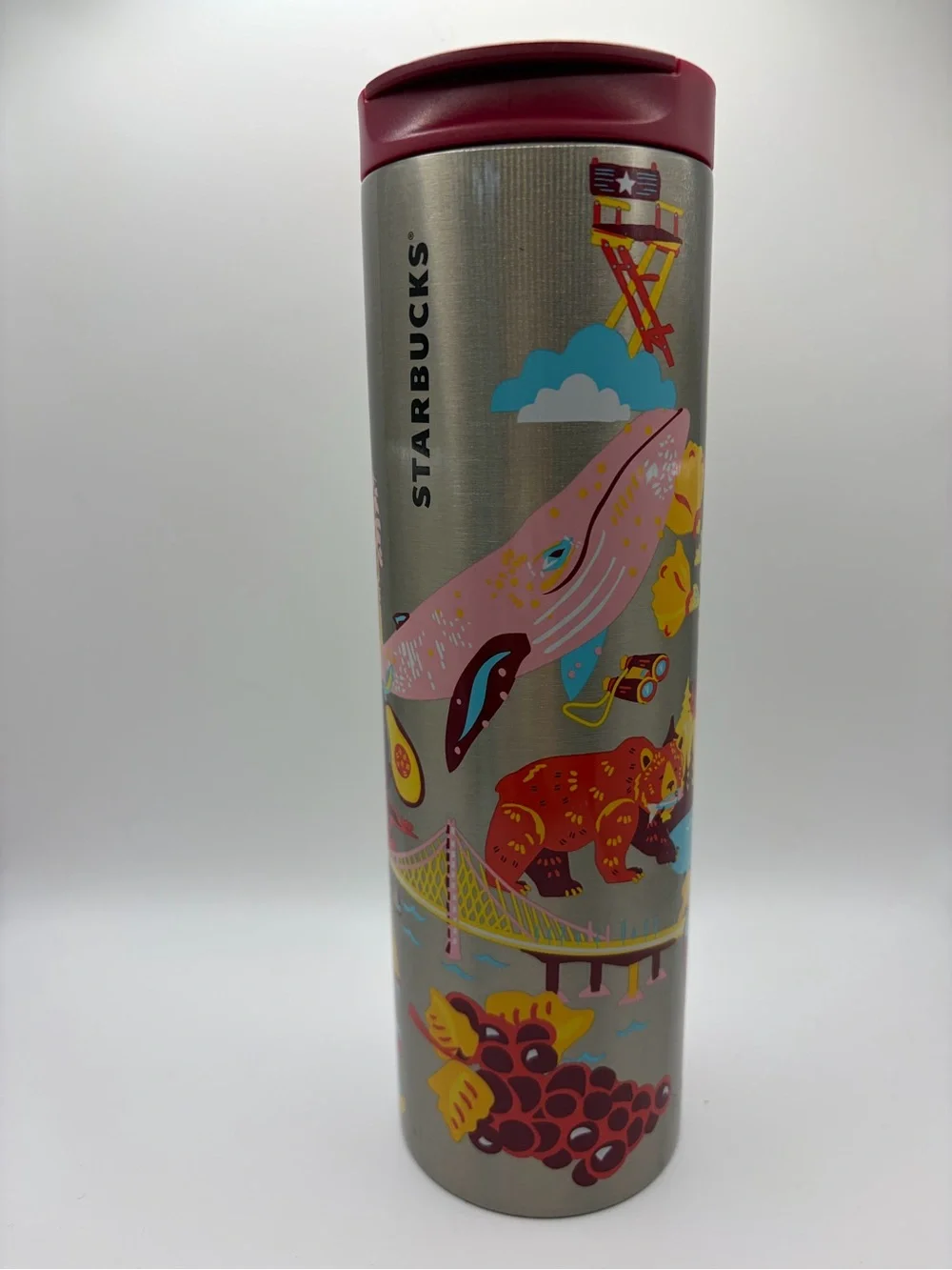Starbucks Discovery Series Stainless Steel 16oz Tumbler Travel Mug - California